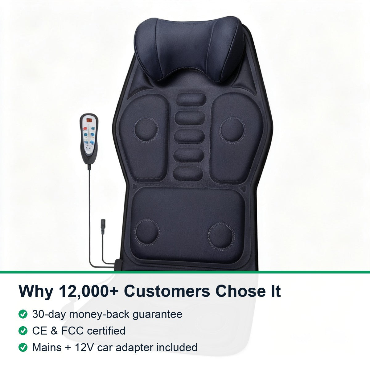 9-Mode Heated Massage Seat Cushion — 3