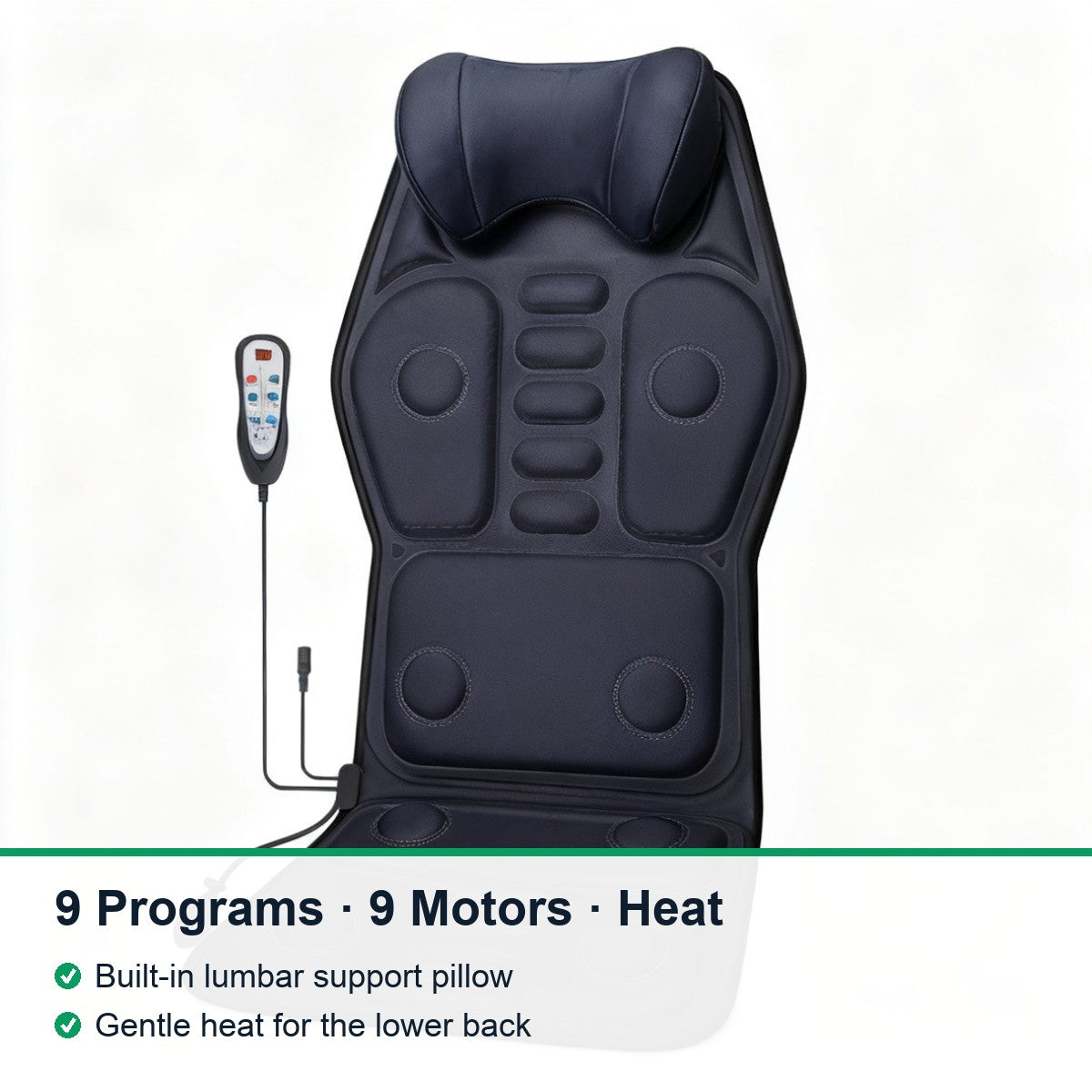 9-Mode Heated Massage Seat Cushion — 1