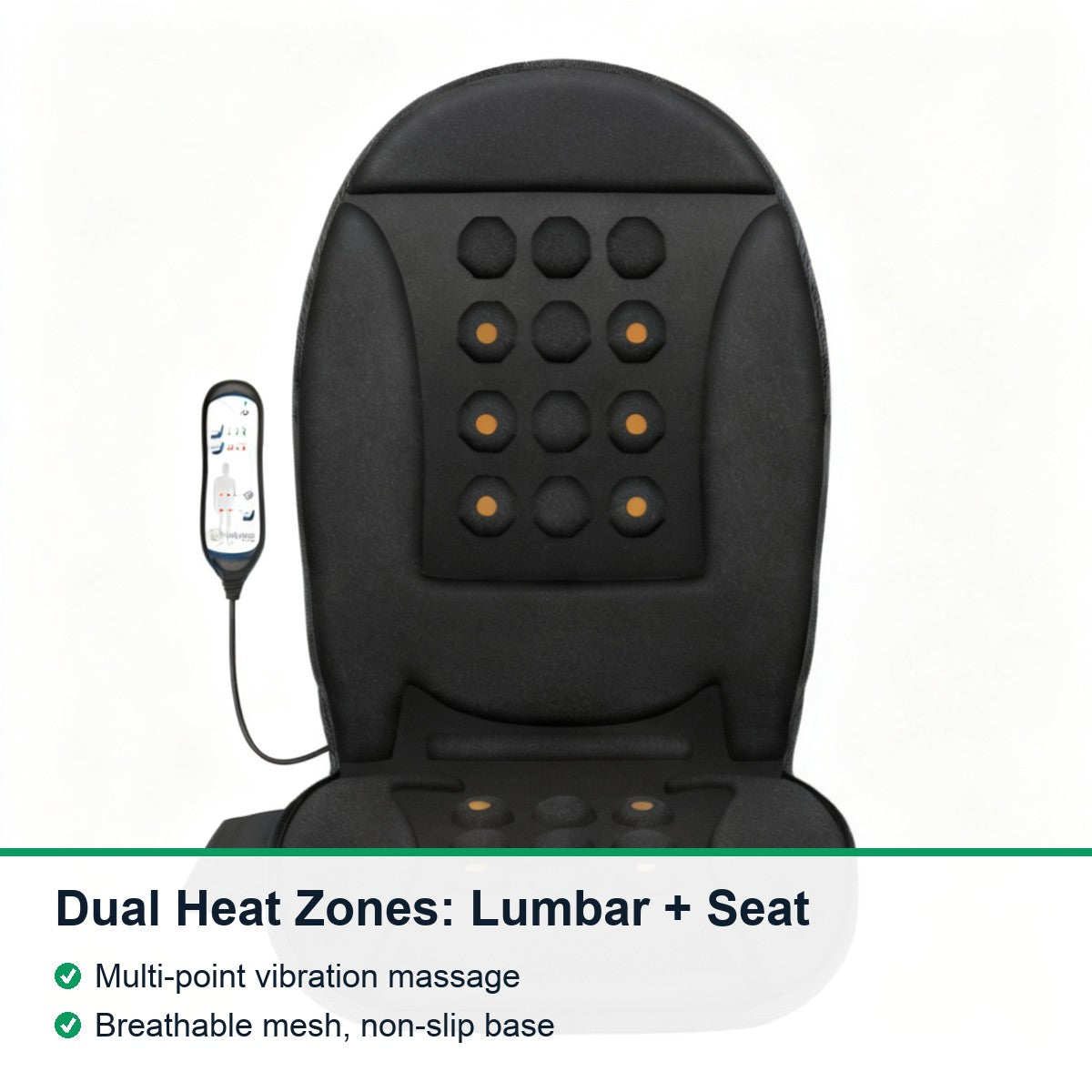 Dual-Heat Vibration Massage Cushion — 1