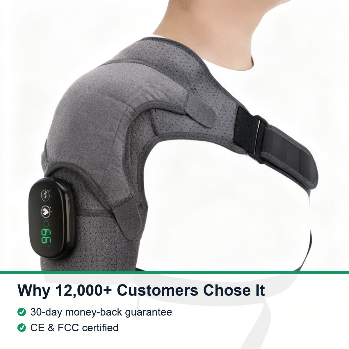 Heated Shoulder Massage Brace — 4