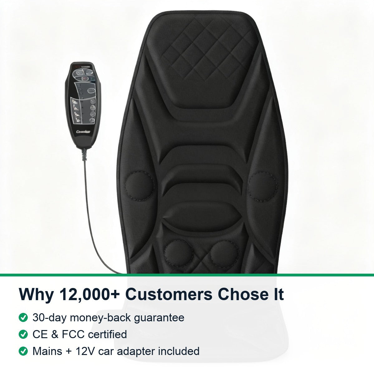 Heated Vibration Massage Chair Pad — 4